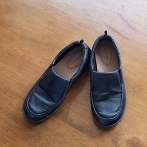 Black loafers